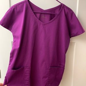 Jaanu purple tulip style top and moto pant